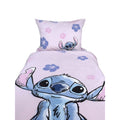 Pink-Multicoloured - Side - Lilo & Stitch Flowers Duvet Cover Set