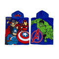 Multicoloured - Side - Marvel Avengers Childrens-Kids Lets Go Hooded Towel