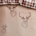 Beige-Cream-Red - Lifestyle - Catherine Lansfield Stag Duvet Cover Set