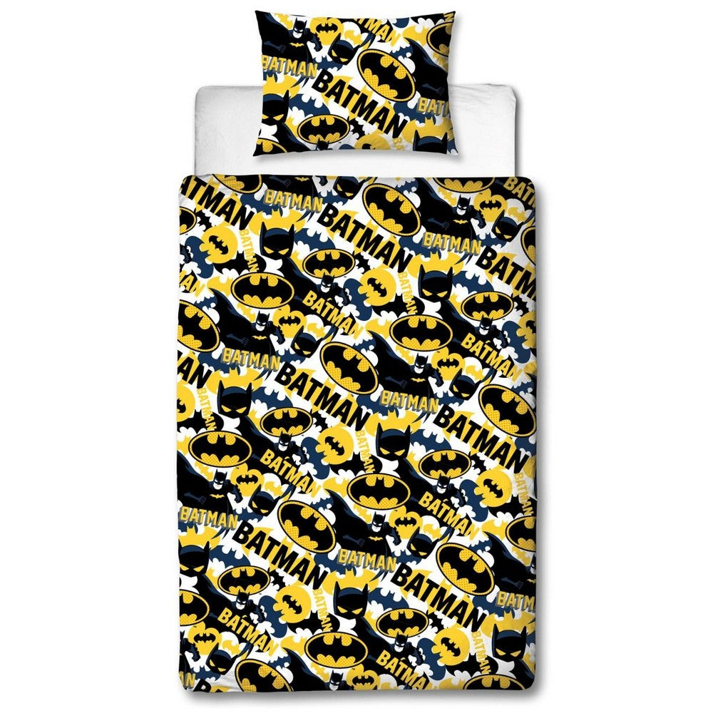 Blue-Yellow-Black - Back - Batman Camo Duvet Cover Set