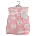 Pink - Front - Snuggle Baby Bear Face Baby Wrap