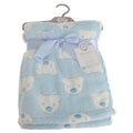 Blue - Front - Snuggle Baby Bear Face Baby Wrap