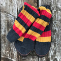 Black-Red-Yellow - Pack Shot - Black & Blue 1871 Mens Mohicans Slipper Socks