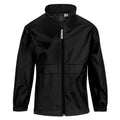 Black - Front - B&C Childrens Sirocco Lightweight Jacket - Childrens Jackets