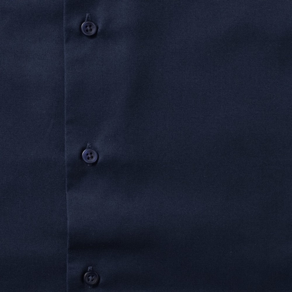 Bright Navy - Pack Shot - Russell Collection Mens Short Sleeve Easy Care Tailored Oxford Shirt