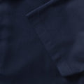 Bright Navy - Close up - Russell Collection Mens Short Sleeve Easy Care Tailored Oxford Shirt