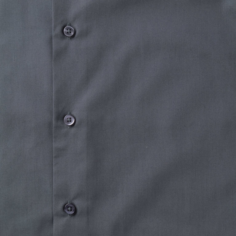Convoy Grey - Pack Shot - Russell Collection Mens Long Sleeve Poly-Cotton Easy Care Tailored Poplin Shirt