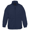 Navy Blue - Front - B&C Childrens Sirocco Lightweight Jacket - Childrens Jackets