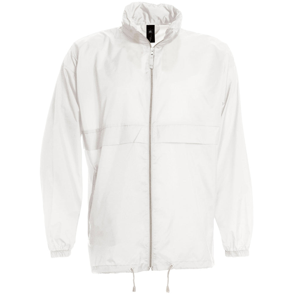 White - Front - B&C Sirocco Mens Lightweight Jacket - Mens Outer Jackets