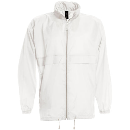 White - Front - B&C Sirocco Mens Lightweight Jacket - Mens Outer Jackets