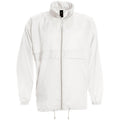 White - Front - B&C Sirocco Mens Lightweight Jacket - Mens Outer Jackets