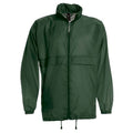 Bottle Green - Front - B&C Sirocco Mens Lightweight Jacket - Mens Outer Jackets