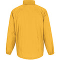 Gold - Back - B&C Sirocco Mens Lightweight Jacket - Mens Outer Jackets