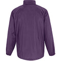 Purple - Back - B&C Sirocco Mens Lightweight Jacket - Mens Outer Jackets