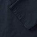 French Navy - Close up - Russell Collection Mens Short Sleeve Poly-Cotton Easy Care Tailored Poplin Shirt