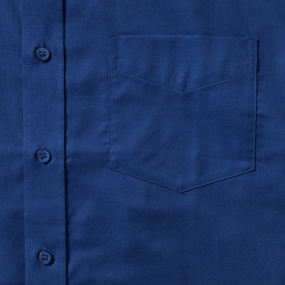 Bright Royal - Pack Shot - Russell Collection Mens Long Sleeve Easy Care Oxford Shirt