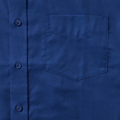 Bright Royal - Pack Shot - Russell Collection Mens Long Sleeve Easy Care Oxford Shirt