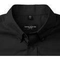 Black - Lifestyle - Russell Collection Mens Short Sleeve Easy Care Oxford Shirt