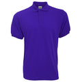 Purple - Front - B&C Safran Mens Polo Shirt - Mens Short Sleeve Polo Shirts