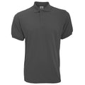 Dark Grey - Front - B&C Safran Mens Polo Shirt - Mens Short Sleeve Polo Shirts
