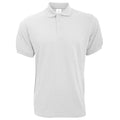 White - Front - B&C Safran Mens Polo Shirt - Mens Short Sleeve Polo Shirts