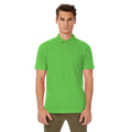 Real Green - Back - B&C Safran Mens Polo Shirt - Mens Short Sleeve Polo Shirts