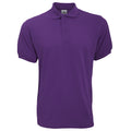 Burgundy - Front - B&C Safran Mens Polo Shirt - Mens Short Sleeve Polo Shirts