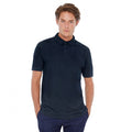 Navy Blue - Back - B&C Safran Mens Polo Shirt - Mens Short Sleeve Polo Shirts