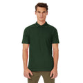 Bottle Green - Back - B&C Safran Mens Polo Shirt - Mens Short Sleeve Polo Shirts