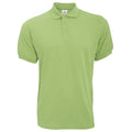 Pistachio - Front - B&C Safran Mens Polo Shirt - Mens Short Sleeve Polo Shirts