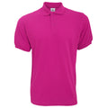 Fuchsia - Front - B&C Safran Mens Polo Shirt - Mens Short Sleeve Polo Shirts
