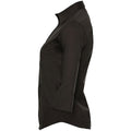 Black - Lifestyle - Russell Collection Ladies-Womens 3-4 Sleeve Easy Care Fitted Shirt