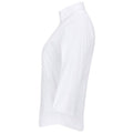White - Lifestyle - Russell Collection Ladies-Womens 3-4 Sleeve Easy Care Fitted Shirt