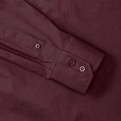 Port - Back - Russell Collection Mens Long Sleeve Easy Care Fitted Shirt