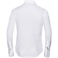 White - Side - Russell Collection Ladies-Womens Long Sleeve Ultimate Non-Iron Shirt