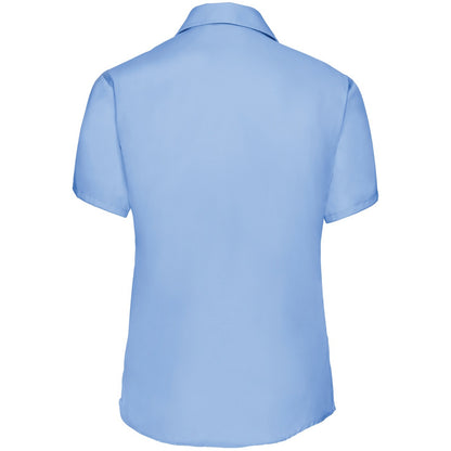 Bright Sky - Side - Russell Collection Ladies-Womens Short Sleeve Ultimate Non-Iron Shirt