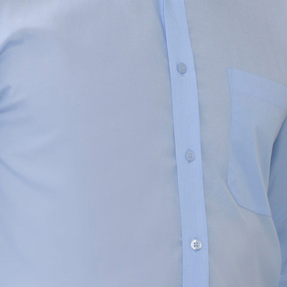 Bright Sky - Back - Russell Collection Mens Long Sleeve Tailored Ultimate Non-Iron Shirt