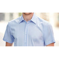 Bright Sky - Back - Russell Collection Mens Short Sleeve Tailored Ultimate Non-Iron Shirt