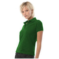 Bottle Green - Side - B&C Safran Pure Ladies Short Sleeve Polo Shirt