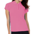 Pixel Pink - Back - B&C Safran Pure Ladies Short Sleeve Polo Shirt
