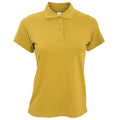 Gold - Front - B&C Safran Pure Ladies Short Sleeve Polo Shirt
