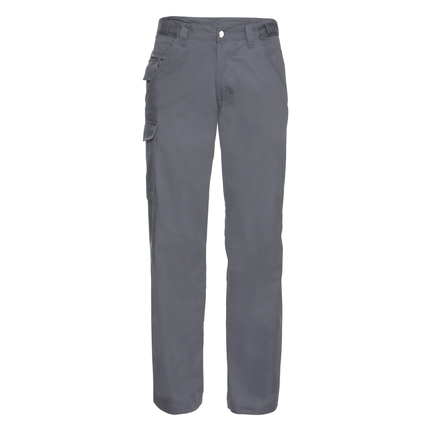 Convoy Grey - Front - Russell Workwear Mens Polycotton Twill Trouser - Pants (Long)