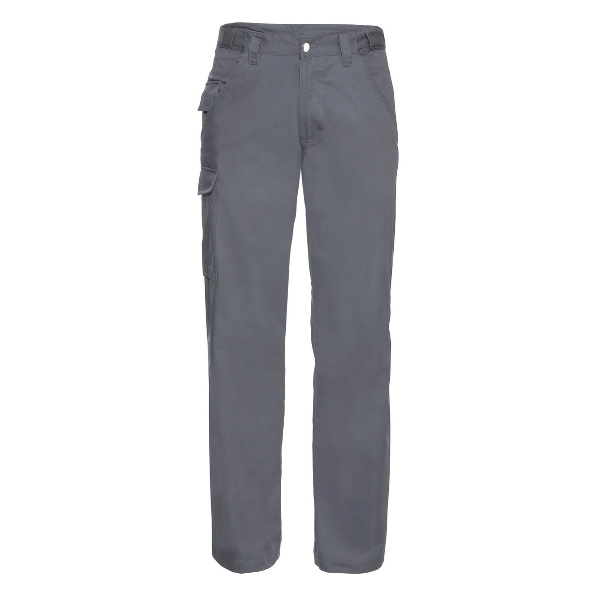 Convoy Grey - Front - Russell Workwear Mens Polycotton Twill Trouser - Pants (Long)