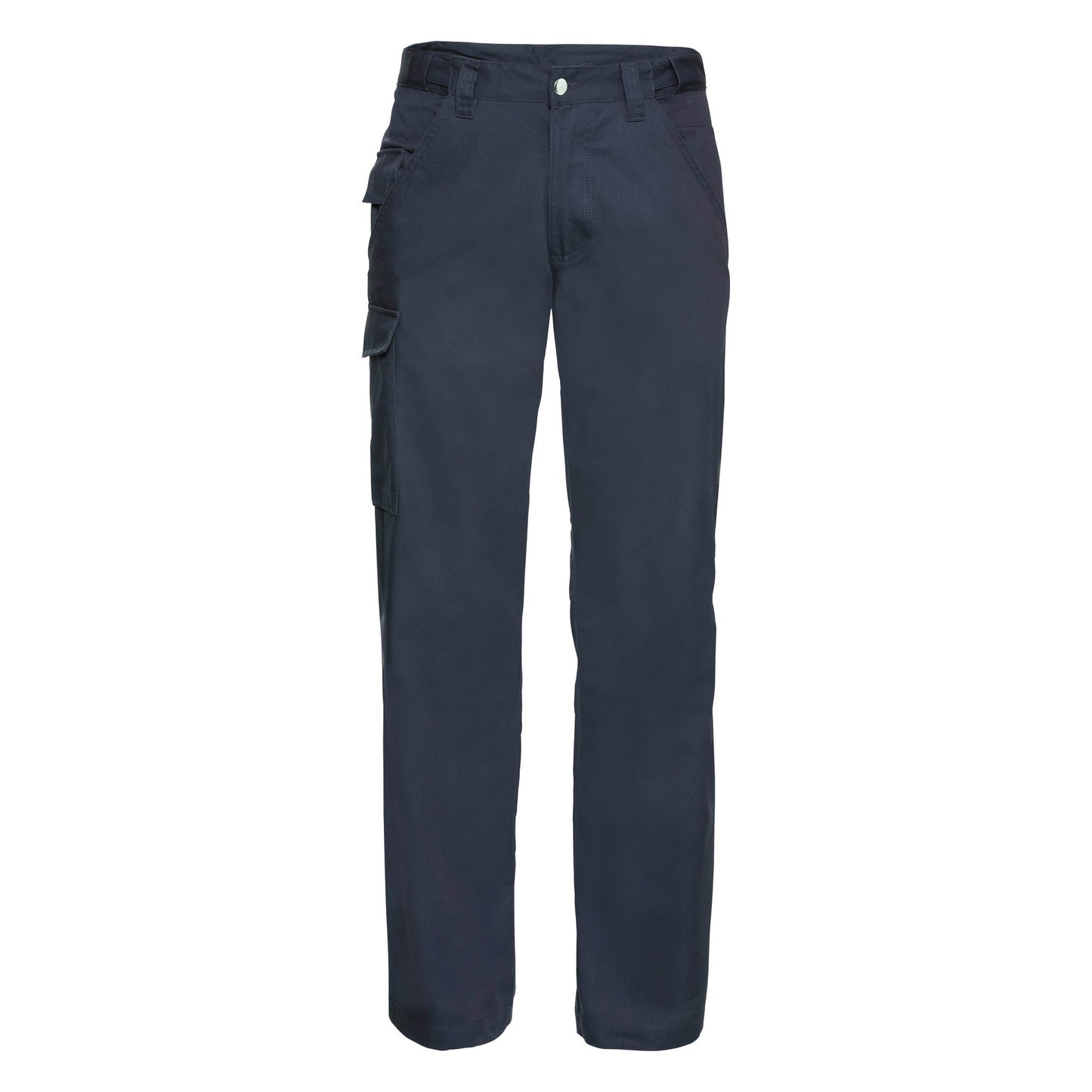 French Navy - Front - Russell Workwear Mens Polycotton Twill Trouser - Pants (Long)