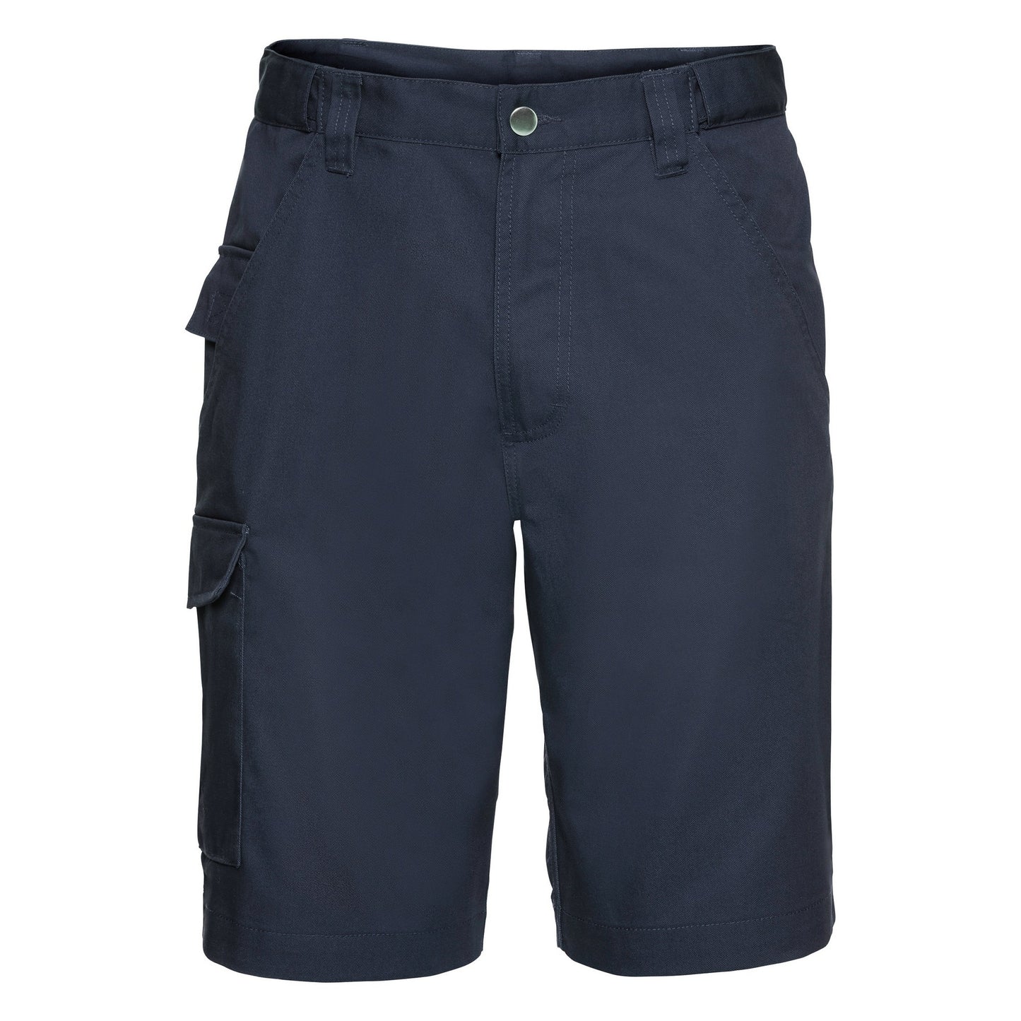 French Navy - Front - Russell Workwear Twill Shorts