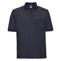 French Navy - Front - Russell Workwear Mens Heavy Duty Short Sleeve Polo Shirt