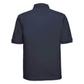 French Navy - Back - Russell Workwear Mens Heavy Duty Short Sleeve Polo Shirt