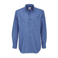 Blue Chip - Front - B&C Mens Oxford Long Sleeve Shirt - Mens Shirts