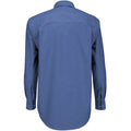 Blue Chip - Back - B&C Mens Oxford Long Sleeve Shirt - Mens Shirts