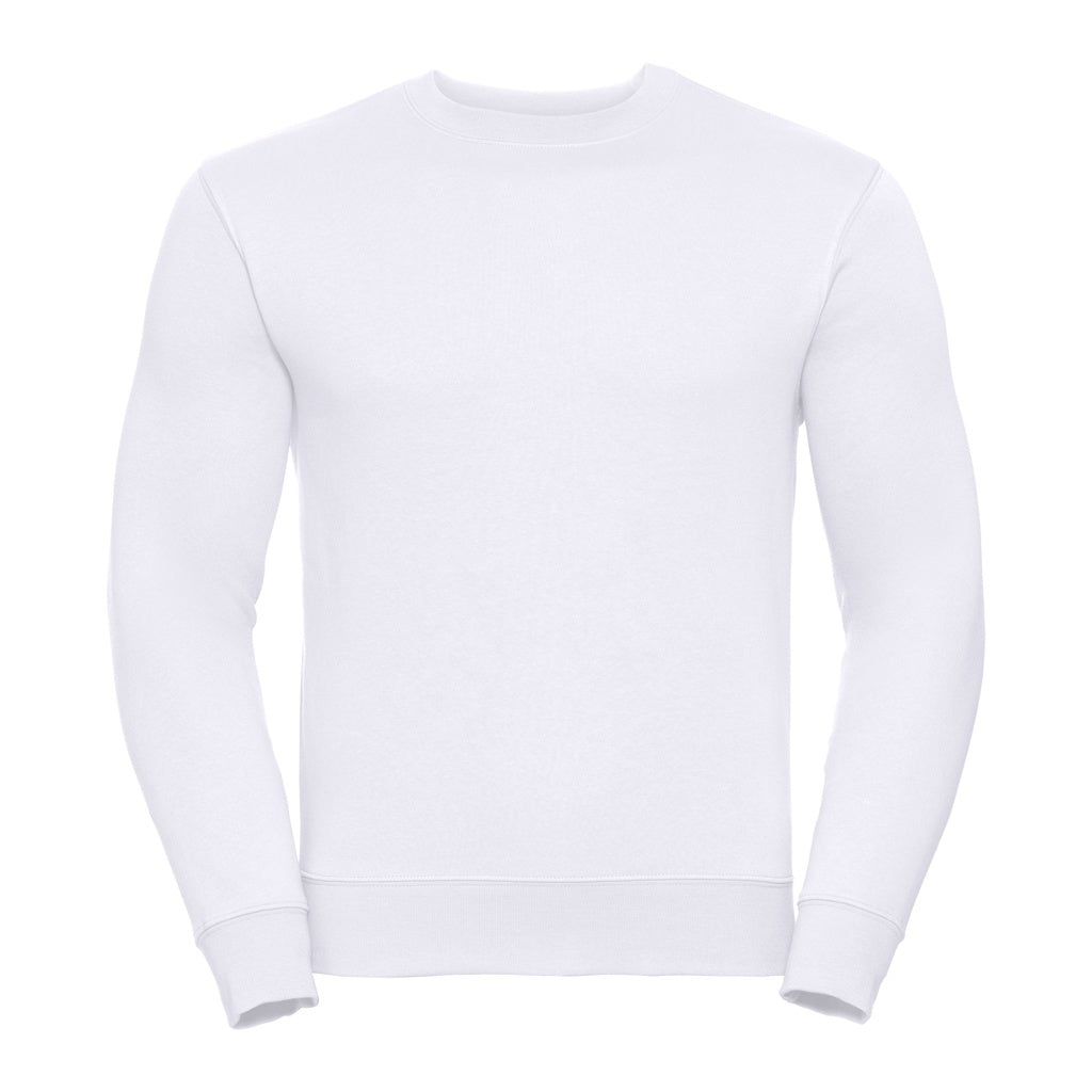 French Navy - Side - Russell Workwear Mens Crew Neck Set In Sweatshirt Top